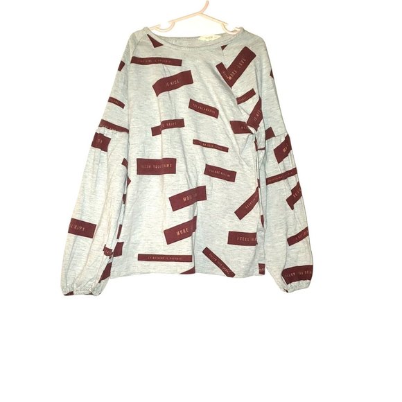 Mango Kids 11 12 Years Print Messages Cotton T-Shi - Picture 3 of 6